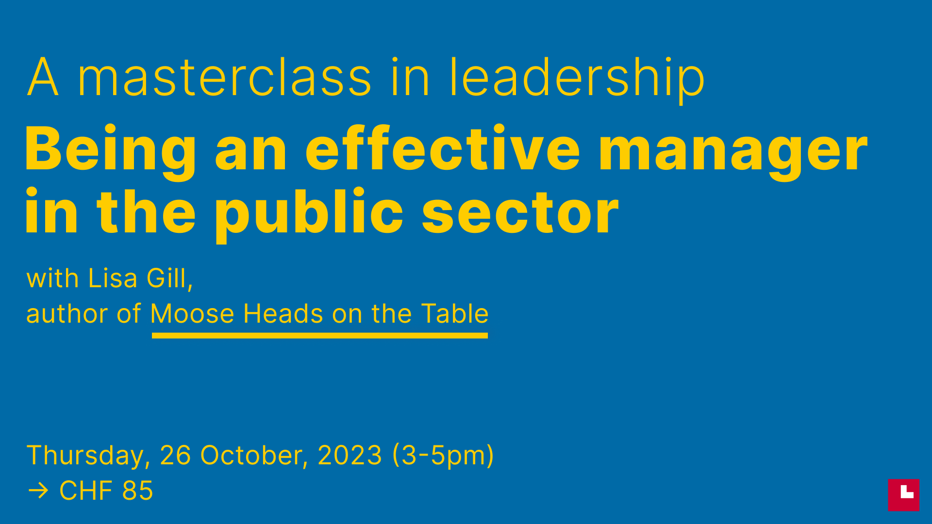 leadership masterclass