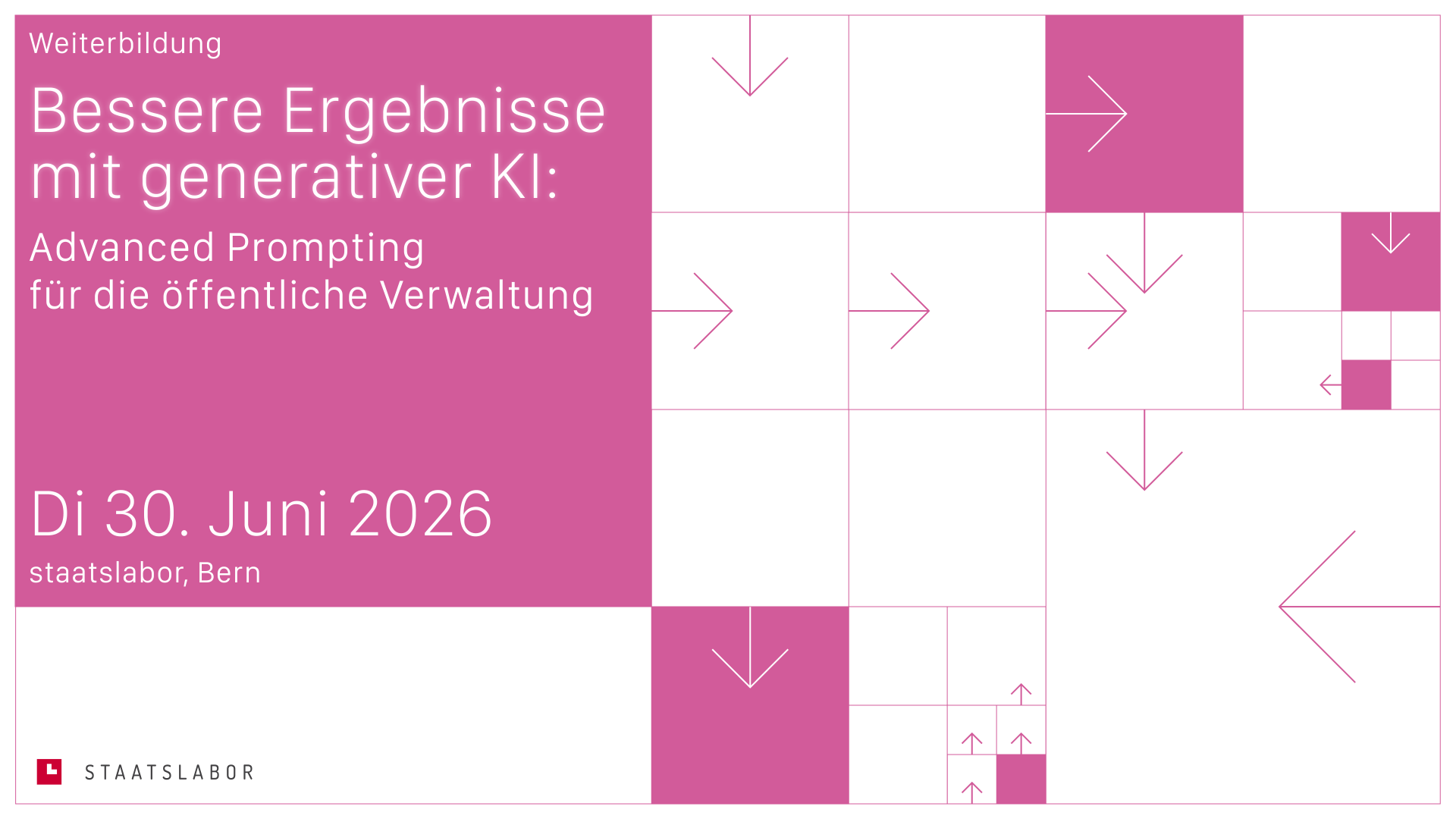 Flyer Advanced Prompting Weiterbildung