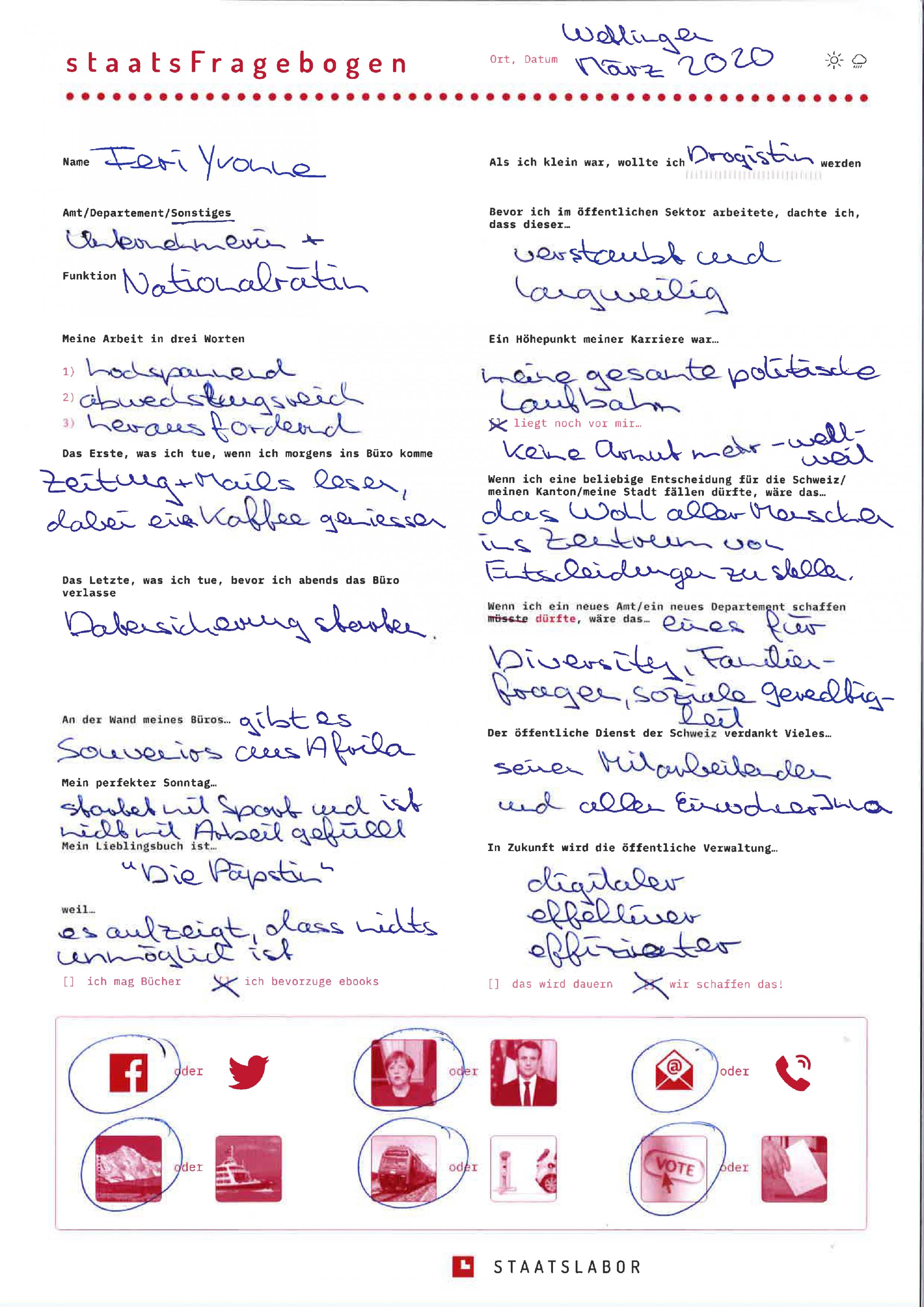 staatsFragebogen Yvonne Feri