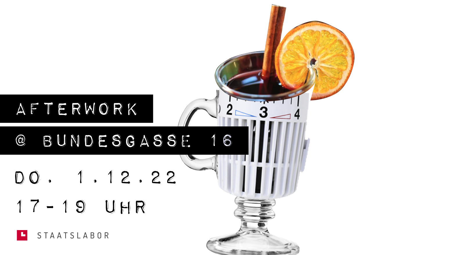 Flyer Afterwork-Event Dezember 2022