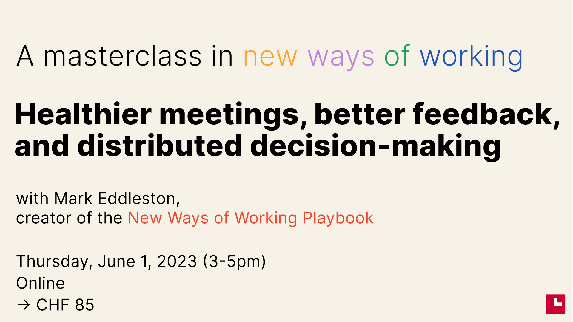 Flyer Masterclass with Mark Eddleston