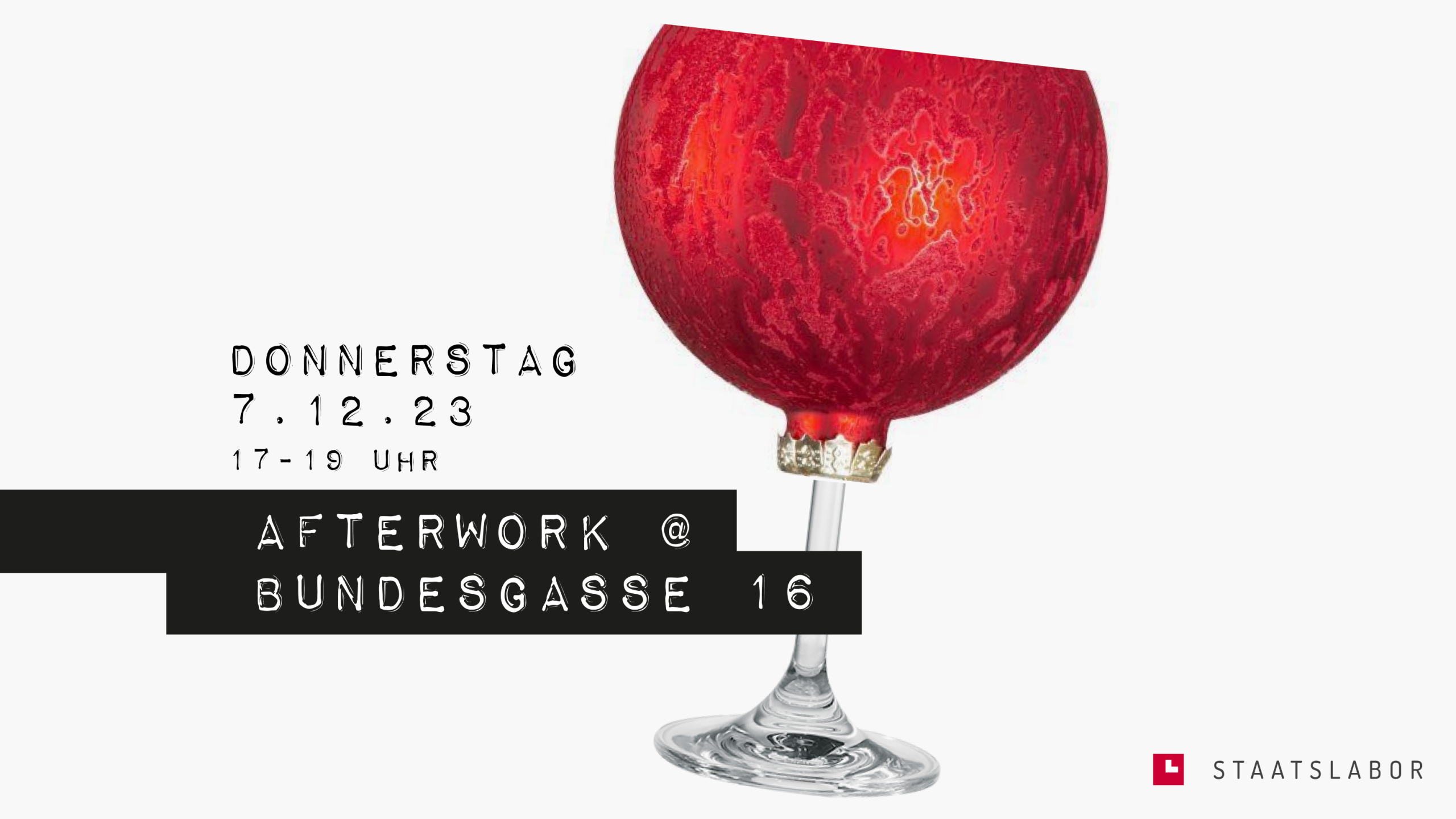 Flyer Afterwork-Event am 7. Dezember 