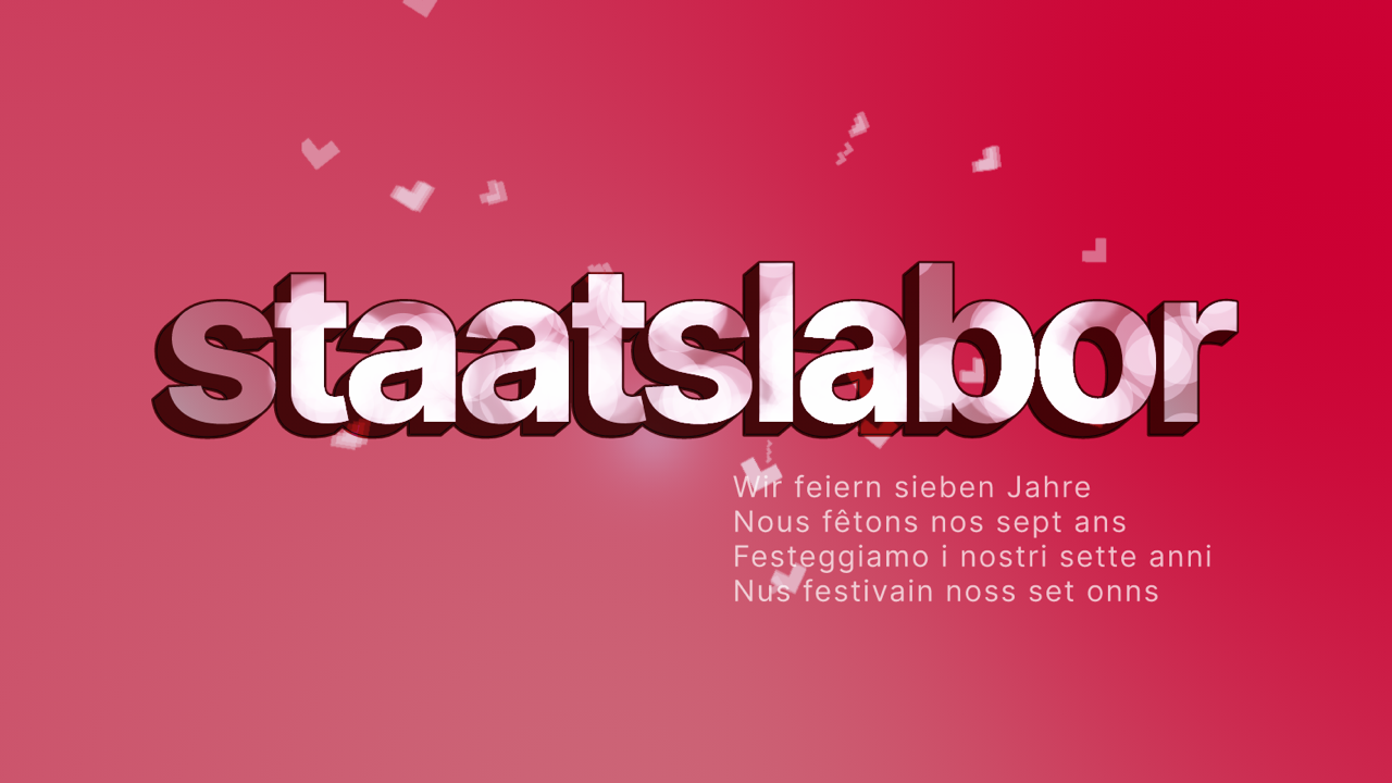 Flyer 7 Jahre staatslabor