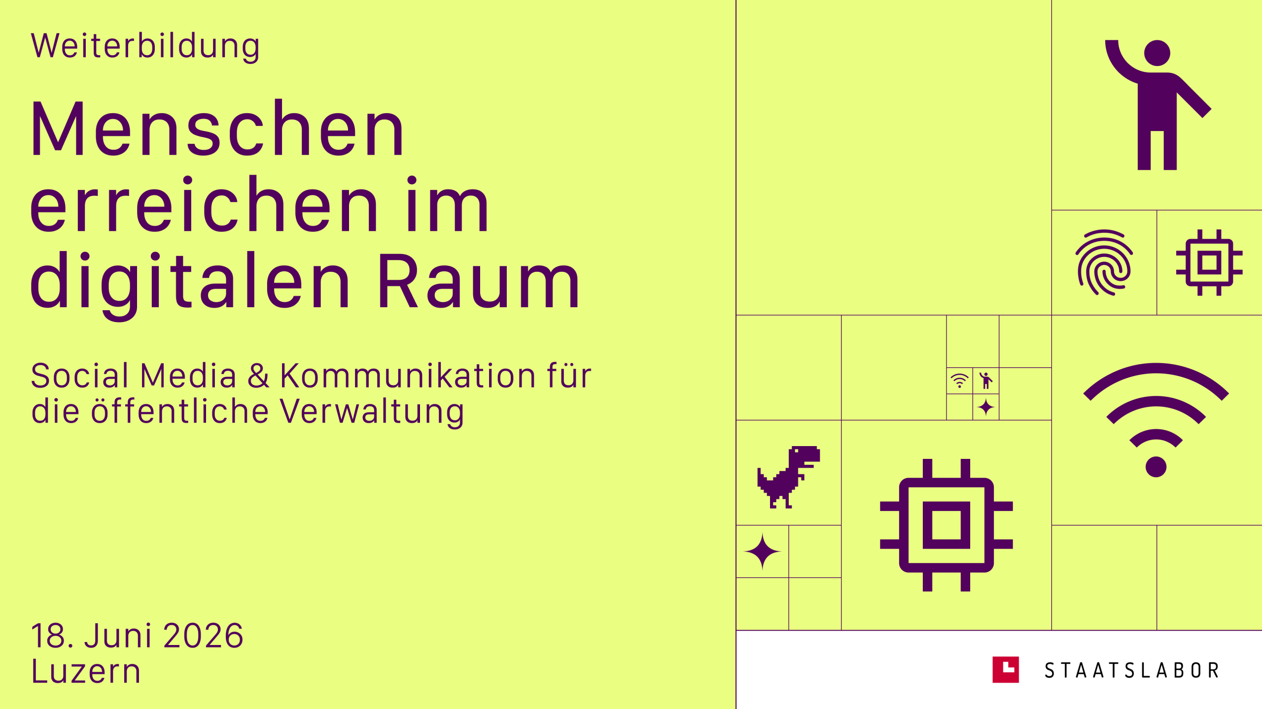 Flyer Social Media Weiterbildung Luzern