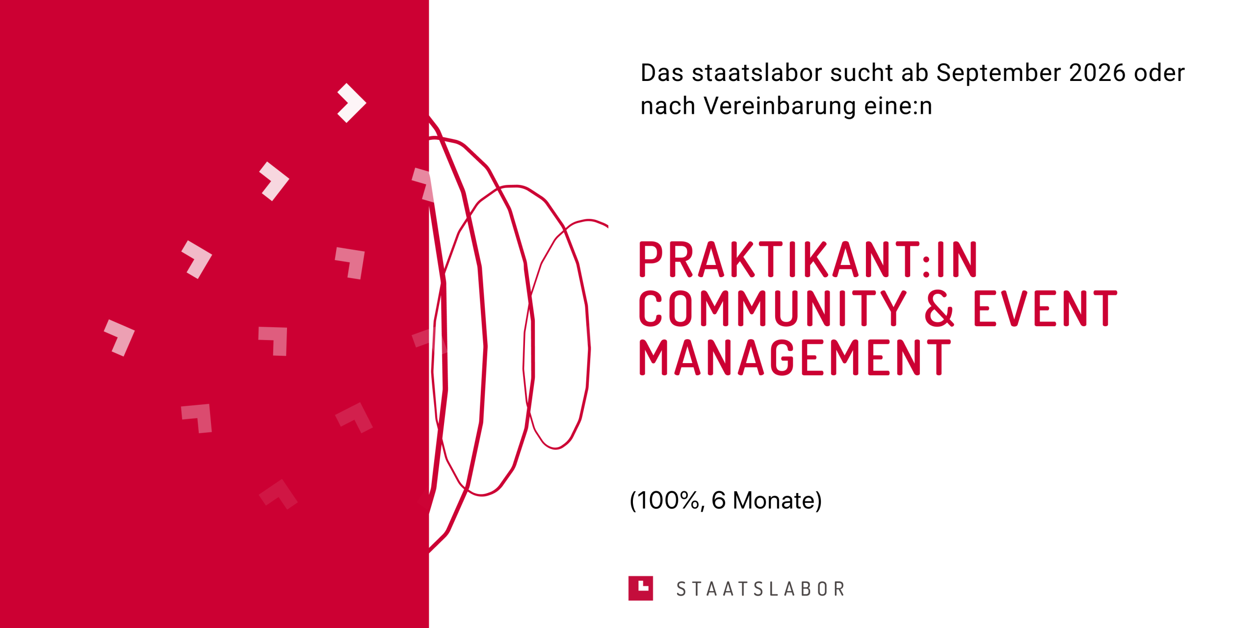 Stellenanzeige Community-Praktikum